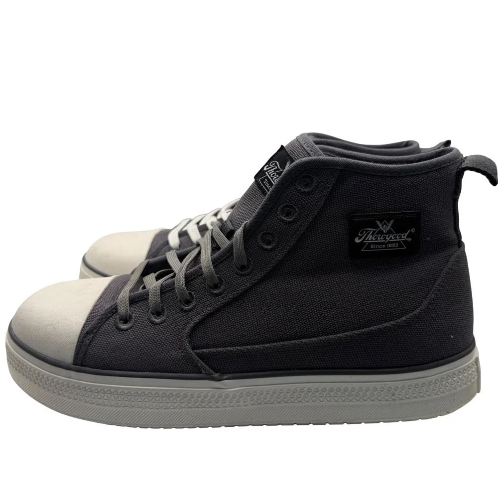 Thorogood 808-2200 Mens 11 Composite Toe Canvas High Top Work Sneakers Gray